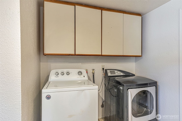 12124 SE 161st St, Renton, WA 98058 - washroom featuring cabinet space and washing machine and dryer