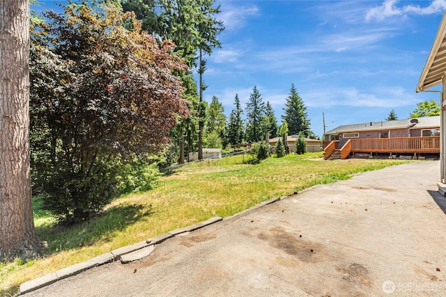 12124 SE 161st St, Renton, WA 98058 - view of yard featuring a deck