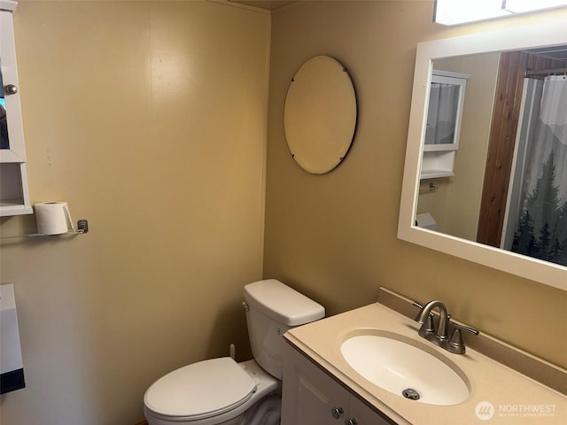 31 House Rd, Sequim, WA 98382 - bathroom featuring vanity and a shower with shower curtain