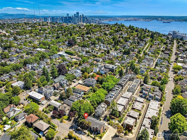 901 W Mcgraw St Unit 6, Seattle, WA 98119 - aerial view of residential area with a large body of water