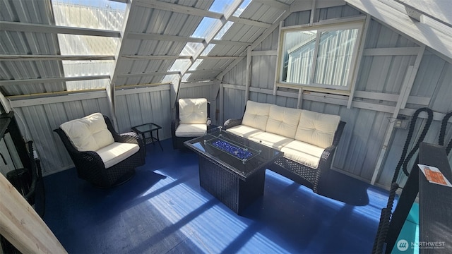 5401 Yacht Club Rd Unit B-214, Tacoma, WA 98407 - view of patio featuring an outdoor living space with a fire pit