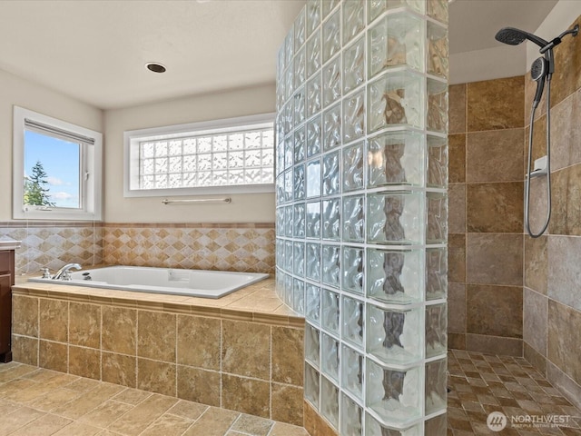 2135 204th Pl NE, Sammamish, WA 98074 - full bath featuring a garden tub, walk in shower, and vanity