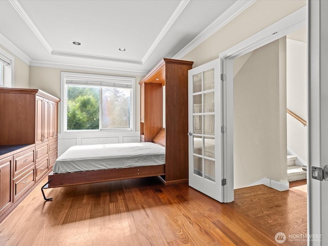 2135 204th Pl NE, Sammamish, WA 98074 - bedroom with wood finished floors and crown molding