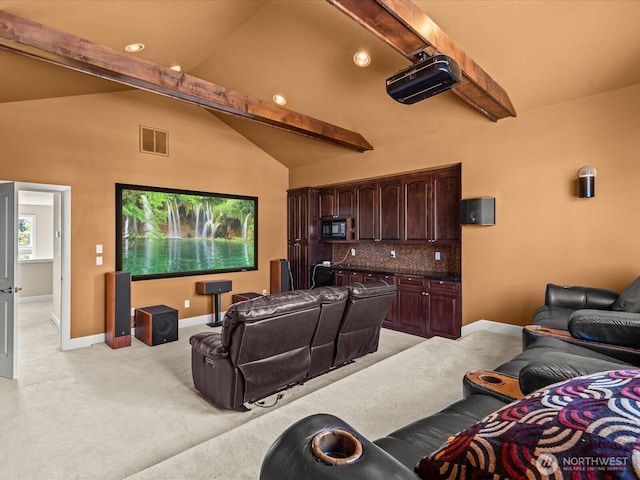 2135 204th Pl NE, Sammamish, WA 98074 - cinema room with light carpet and recessed lighting