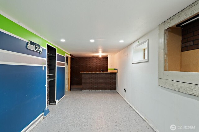 27902 69th Ave NW, Stanwood, WA 98292 - hall with recessed lighting and brick wall