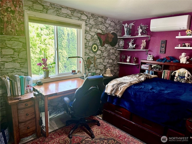 4313 131st St SE, Everett, WA 98208 - bedroom with a wall unit AC and a desk