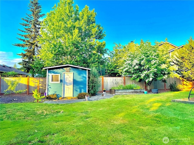 4313 131st St SE, Everett, WA 98208 - fenced backyard with a storage unit