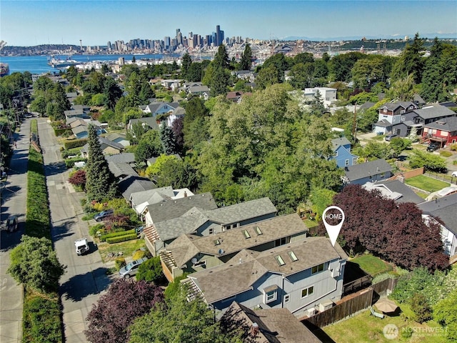 4138 21st Ave SW, Seattle, WA 98106 - aerial view of property and surrounding area with nearby suburban area