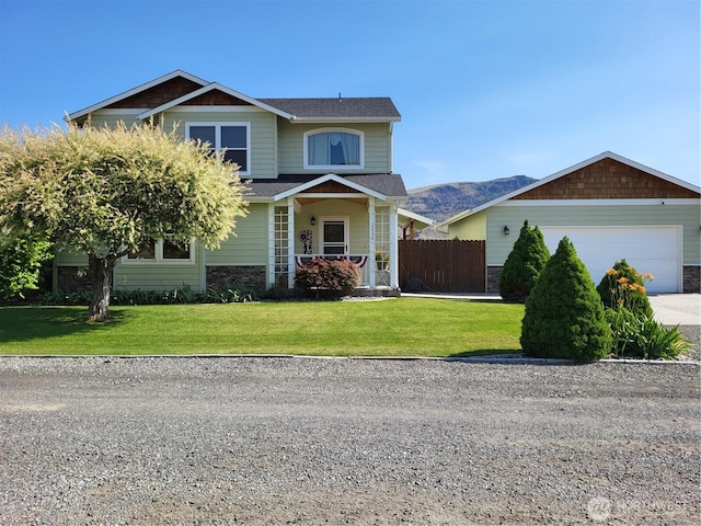 5734 Austin Pl, Rock Island, WA 98850 - view of front of property with stone siding and driveway