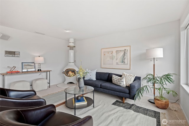 19724 Island Pkwy E, Lake Tapps, WA 98391 - carpeted living room with baseboards