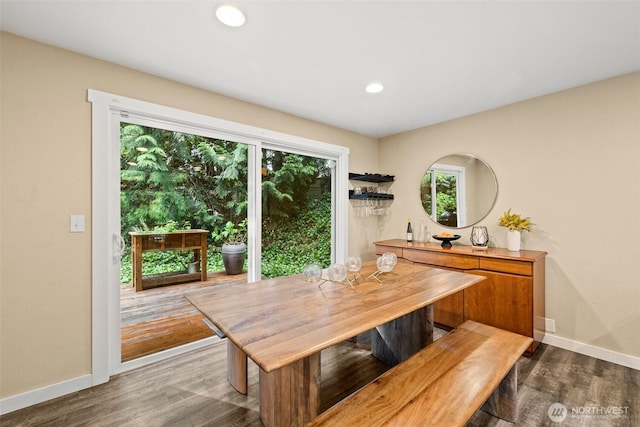 17627 17th Dr SE, Bothell, WA 98012 - dining space with wood finished floors and recessed lighting