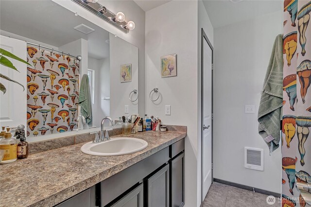 13218 197th St E, Graham, WA 98338 - full bathroom with vanity and tile patterned floors