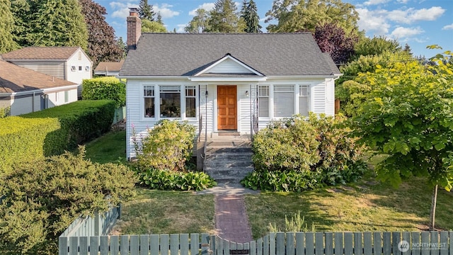 515 N 122nd St, Seattle, WA 98133 - bungalow-style house featuring a chimney