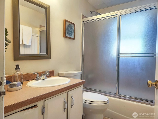 3616 23rd Ave W, Seattle, WA 98199 - full bath featuring vanity and shower / bath combination with glass door
