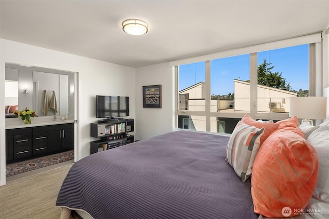 2808 14th Ave W Unit B, Seattle, WA 98119 - bedroom with multiple windows and ensuite bathroom