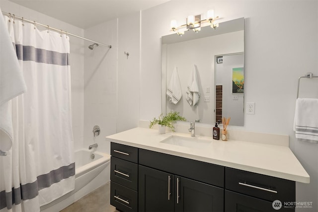 2808 14th Ave W Unit B, Seattle, WA 98119 - bathroom featuring vanity and shower / tub combo