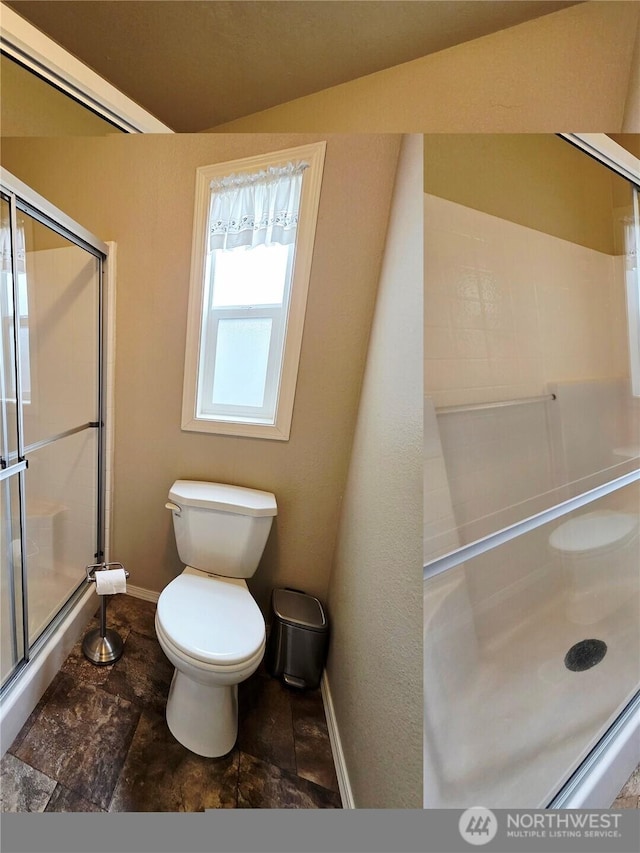 778 Elma Mccleary Rd Unit 20, Mccleary, WA 98557 - bathroom featuring a shower stall and stone finish floors