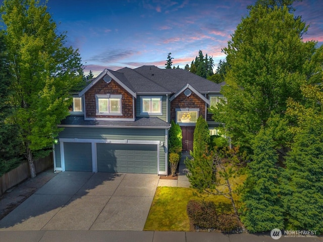 4021 220th St SE, Bothell, WA 98021 - view of front facade with an attached garage and driveway