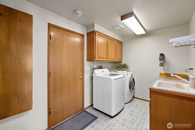 7617 160th St SE, Snohomish, WA 98296 - laundry room featuring cabinet space and washing machine and dryer