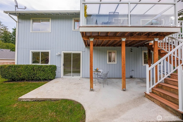5908 3rd Dr W, Everett, WA 98203 - back of house featuring stairs and a patio