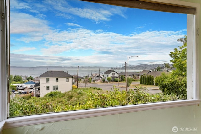 2602 Mccarver St, Tacoma, WA 98403 - water view with nearby suburban area and a mountain backdrop