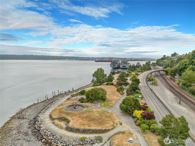2602 Mccarver St, Tacoma, WA 98403 - drone / aerial view of a large body of water