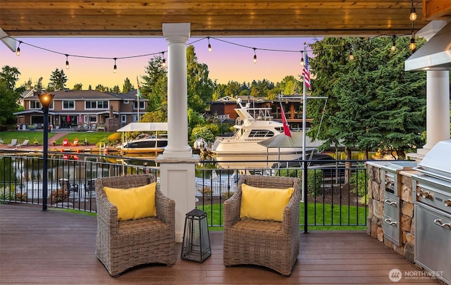 67 Cascade Ky, Bellevue, WA 98006 - deck with a water view