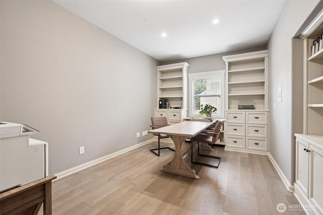 4706 NE 137th St NE, Vancouver, WA 98686 - home office with light wood finished floors and recessed lighting
