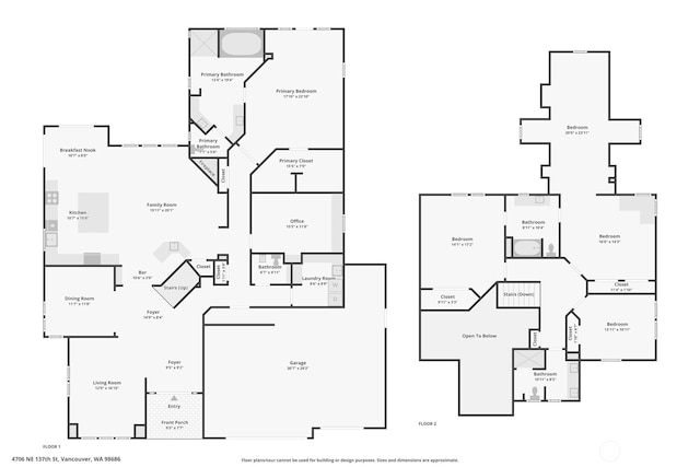 4706 NE 137th St NE, Vancouver, WA 98686 - view of home floor plan