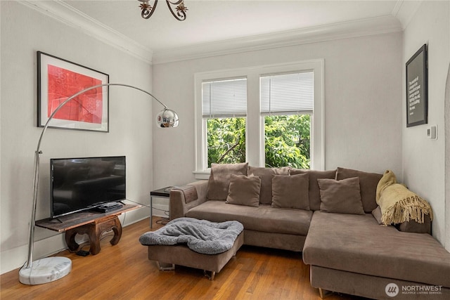 4228 1st Ave NE, Seattle, WA 98105 - living area with wood finished floors and crown molding