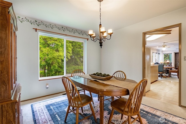 1117 W Racine St, Bellingham, WA 98229 - dining space featuring a chandelier and a desk