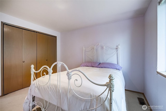 1117 W Racine St, Bellingham, WA 98229 - bedroom featuring light carpet and a closet