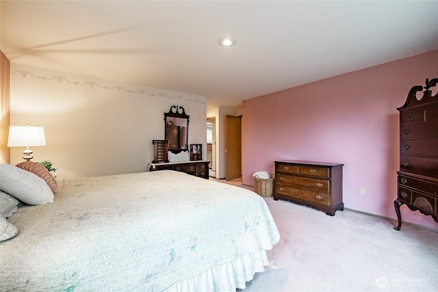 1117 W Racine St, Bellingham, WA 98229 - bedroom with light colored carpet and recessed lighting