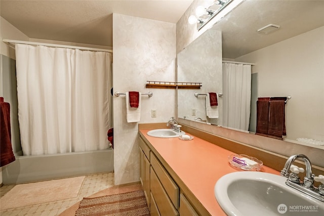 1117 W Racine St, Bellingham, WA 98229 - full bath featuring shower / tub combo and double vanity