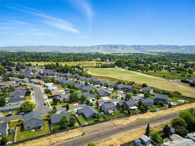 2134 Alco Ave, Walla Walla, WA 99362 - aerial perspective of suburban area featuring a mountain backdrop