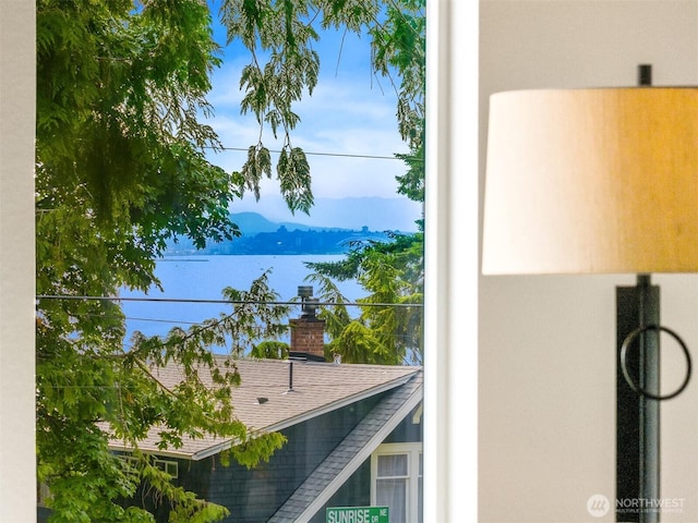 10376 NE Winthers Rd, Bainbridge Island, WA 98110 - water view featuring a mountainous background