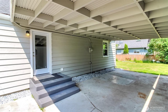 318 Mill Ave SE, Orting, WA 98360 - view of patio / terrace with an attached carport