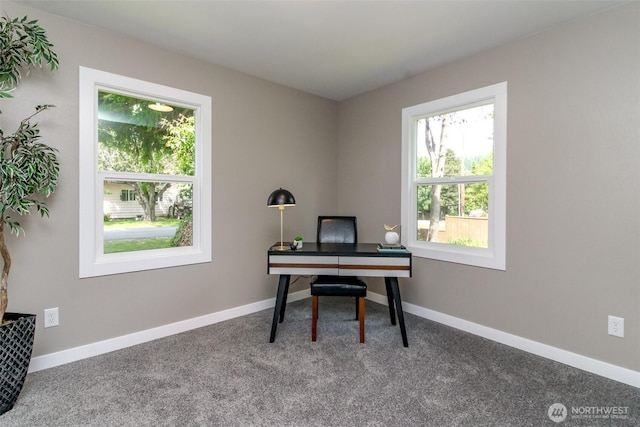 318 Mill Ave SE, Orting, WA 98360 - carpeted home office with baseboards