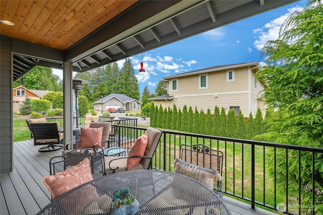5417 Ocean Mist Loop, Blaine, WA 98230 - wooden terrace featuring outdoor dining space