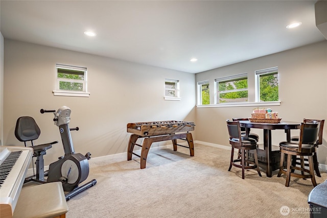 5417 Ocean Mist Loop, Blaine, WA 98230 - game room with carpet floors, healthy amount of natural light, and recessed lighting