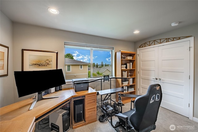 5417 Ocean Mist Loop, Blaine, WA 98230 - office area with light colored carpet and recessed lighting