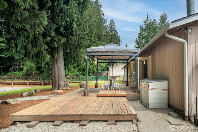 118 W Winesap Rd, Bothell, WA 98012 - view of patio featuring a gazebo and a wooden deck