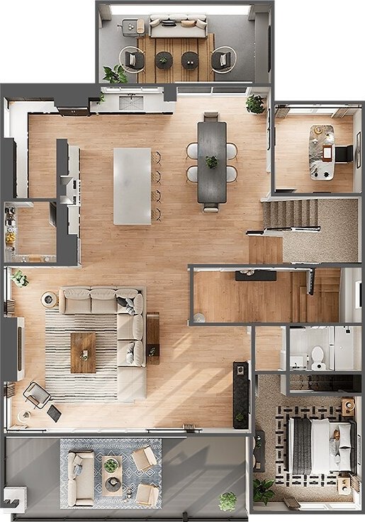 8517 137th Ave SE Unit 1, Newcastle, WA 98059 - view of property floor plan