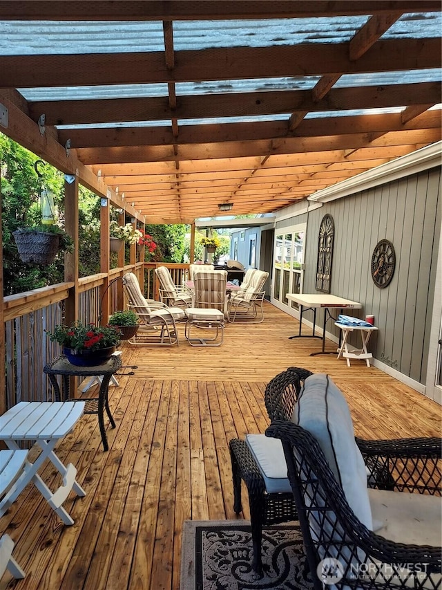 8430 15th Pl SE Unit 33, Lake Stevens, WA 98258 - view of wooden deck