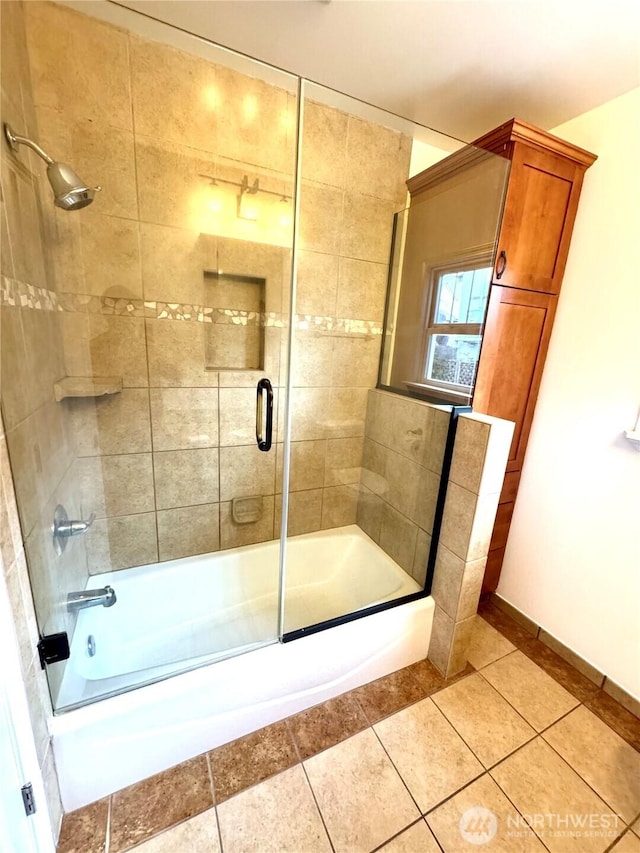 608 N Puget Sound Ave, Tacoma, WA 98406 - full bath with combined bath / shower with glass door and tile patterned flooring