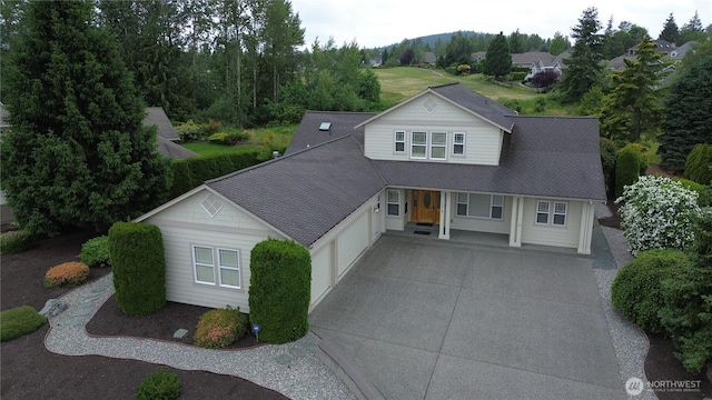 1218 Alpine View Dr, Mount Vernon, WA 98274 - traditional-style home with concrete driveway, an attached garage, and roof with shingles