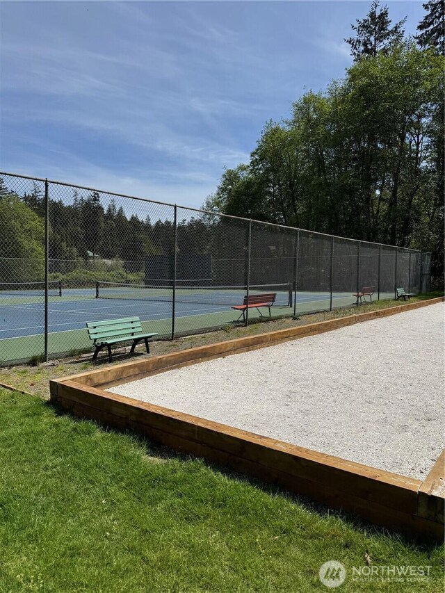 11020 Matthews Way, Anderson Island, WA 98303 - view of tennis court with a game area
