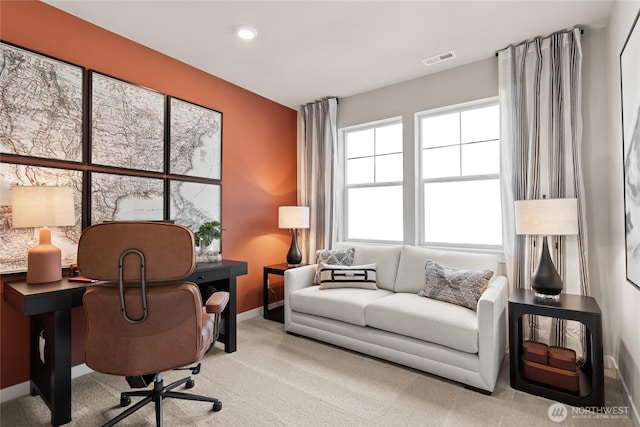 3828 98th Avenue Ct E Unit 10, Edgewood, WA 98371 - carpeted home office featuring baseboards