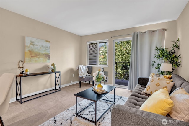 275 W Roy St Unit 319, Seattle, WA 98119 - carpeted living area with baseboards