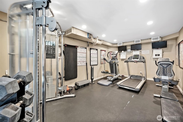 275 W Roy St Unit 319, Seattle, WA 98119 - exercise room with recessed lighting